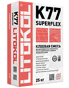 Клей для укладки плитки LITOKOL SUPERFLEX K77, 25 кг