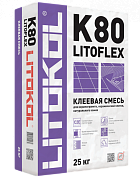 Клей для укладки плитки LITOKOL SUPERFLEX K80, 25 кг